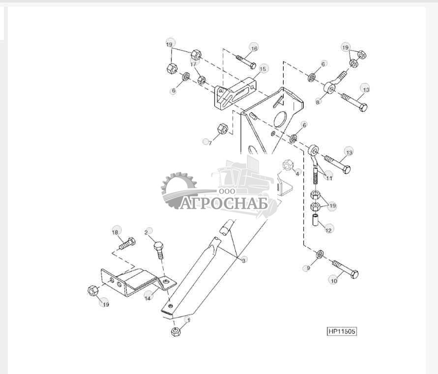 DUAL-RANGE CYLINDER DRIVE ADJUSTING BRACKET 